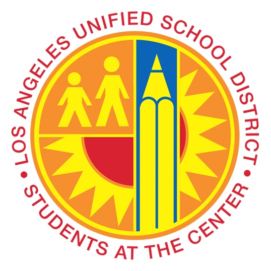 Los Angeles Unified School District Logo "Students at the center"